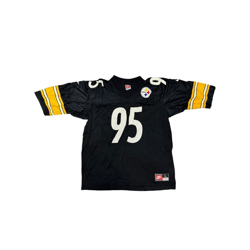 Vintage Nike Greg Lloyd Pittsburgh Steelers NFL Football Jersey #95 Men's Large